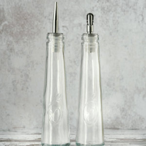 Glass Oil / Dressing Bottle with Various Pourers - 150ml